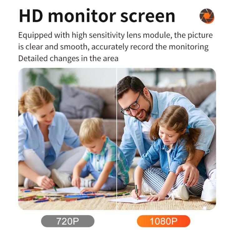 Home Socket Type WiFi Surveillance Camera Support Night Vision & Two-way Intercom