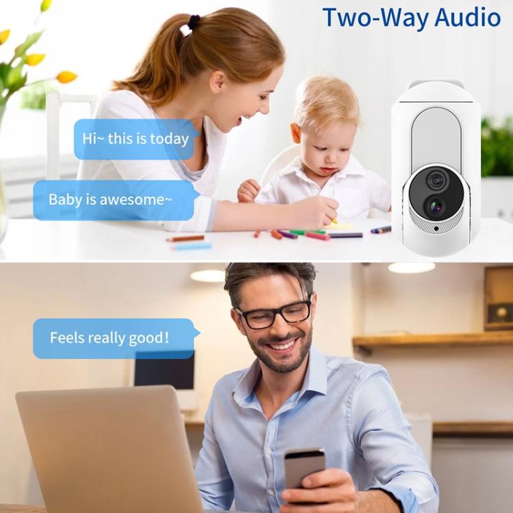 Home Socket Type WiFi Surveillance Camera Support Night Vision & Two-way Intercom