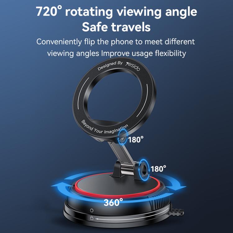 Yesido C219 Suction Cup Car MagSafe Magnetic Mobile Phone Holder
