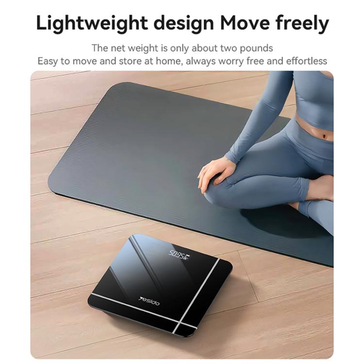 Yesido MG09 Smart Electronic Weight Scale, Size: 26x26x2.35cm