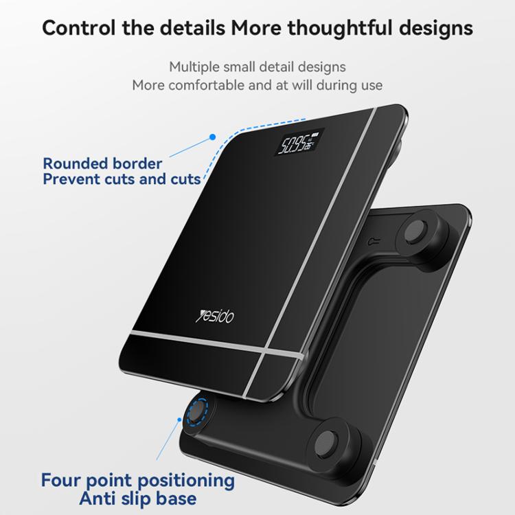 Yesido MG09 Smart Electronic Weight Scale, Size: 26x26x2.35cm