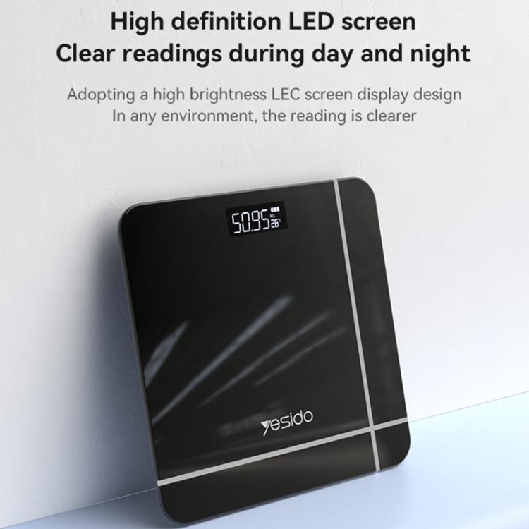 Yesido MG10 Smart Electronic Weight Scale, Size: 28x28x2.35cm