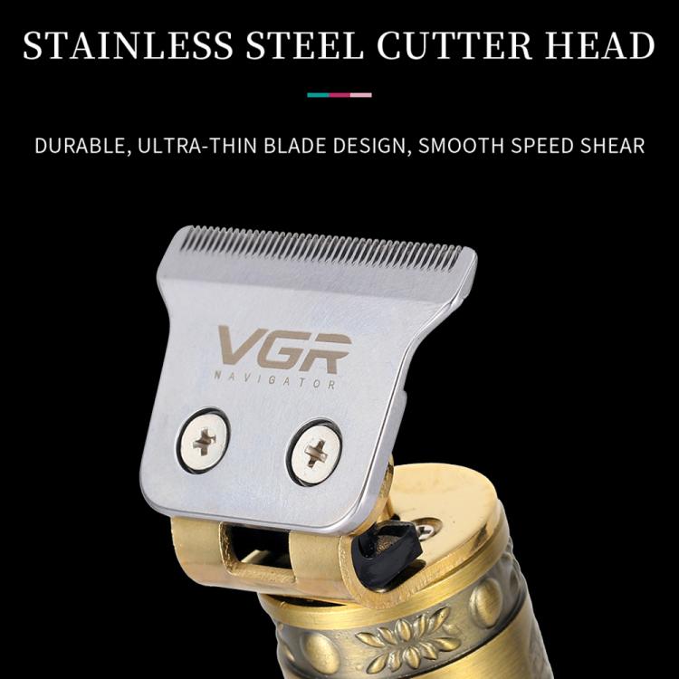 VGR V-085 Vintage Hairstyles Carving USB Electric Hair Clipper