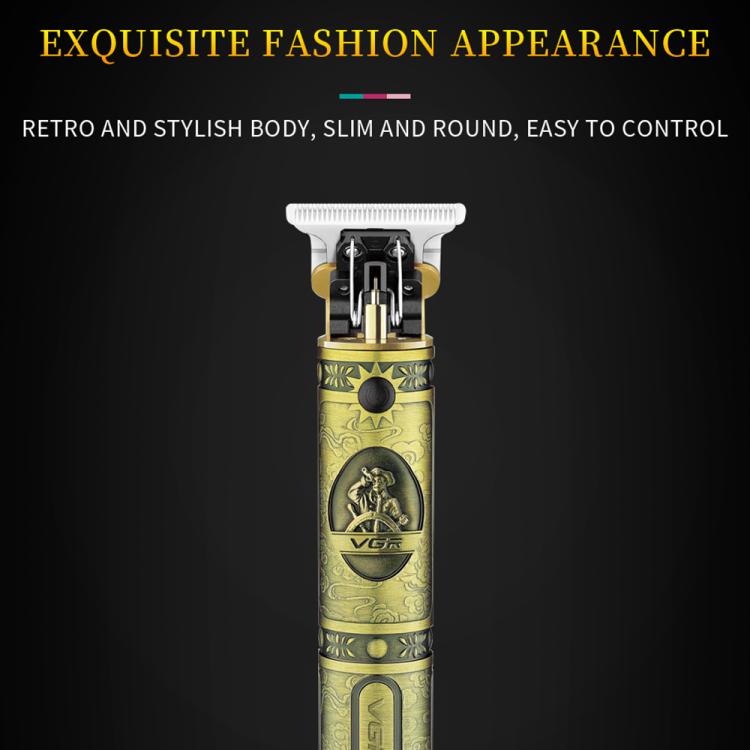 VGR V-085 Vintage Hairstyles Carving USB Electric Hair Clipper