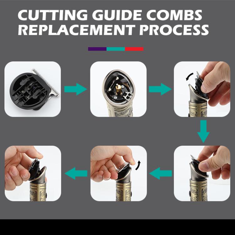 VGR V-106 6-in-1 Digital Display Electric Hair Clipper Kit