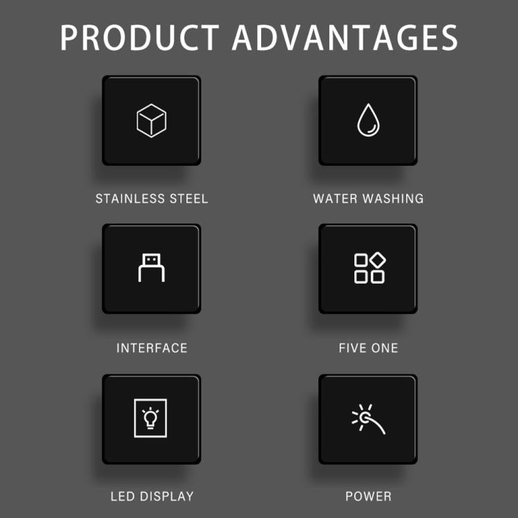 VGR V-107 11-in-1 IPX6 Digital Display Electric Hair Clipper Kit