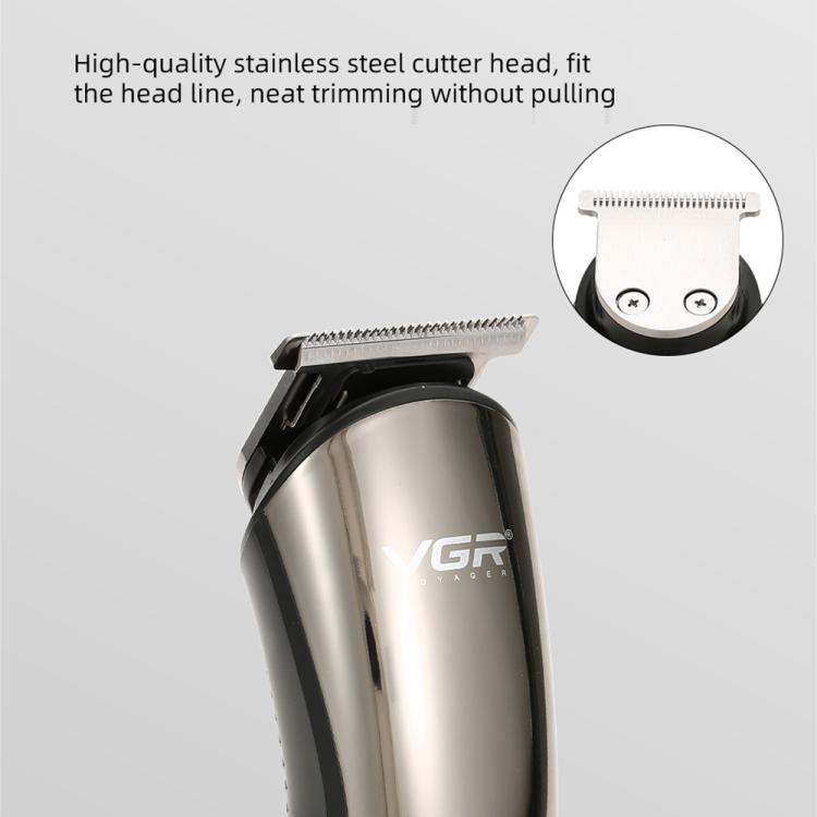VGR V-107 11-in-1 IPX6 Digital Display Electric Hair Clipper Kit