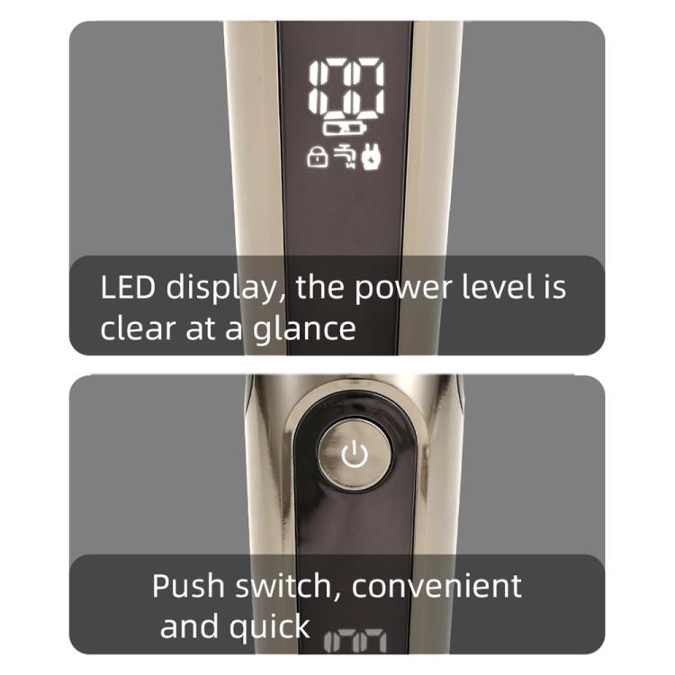 VGR V-107 11-in-1 IPX6 Digital Display Electric Hair Clipper Kit