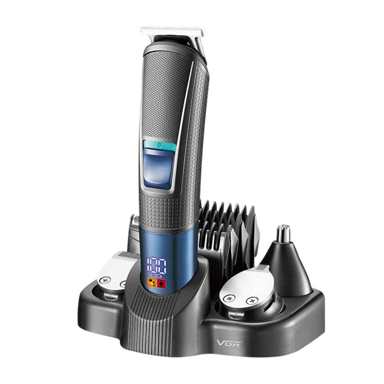 VGR V-108 10-in-1 Digital Display Electric Hair Clipper Men Care Kit