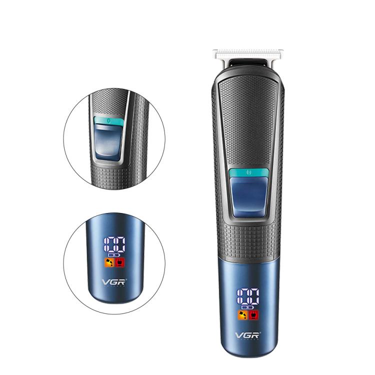 VGR V-108 10-in-1 Digital Display Electric Hair Clipper Men Care Kit