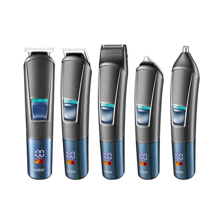 VGR V-108 10-in-1 Digital Display Electric Hair Clipper Men Care Kit