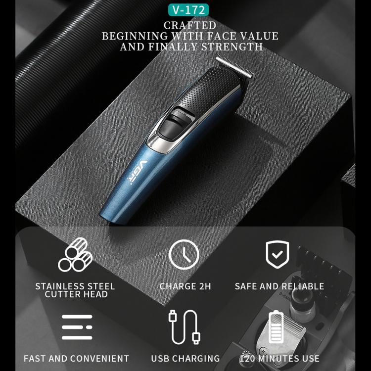 VGR V-172 10W Multifunctional USB Electric Hair Clipper
