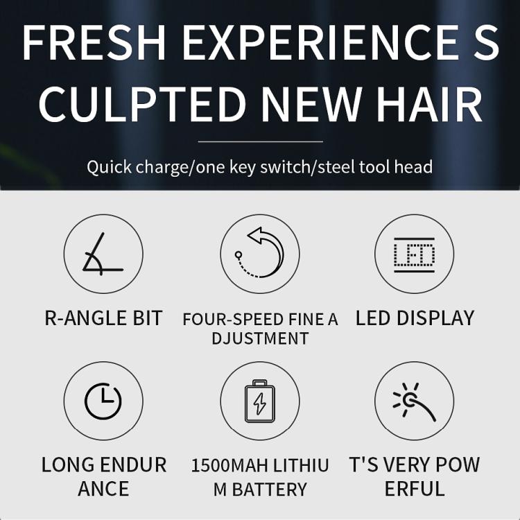 VGR V-652 Professional Digital Display USB Electric Hair Clipper