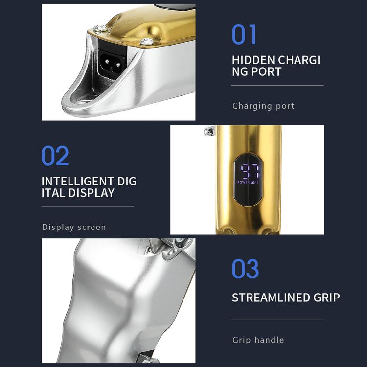 VGR V-652 Professional Digital Display USB Electric Hair Clipper