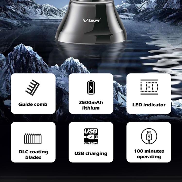 VGR V-653 Professional USB Electric Hair Clipper with Holder