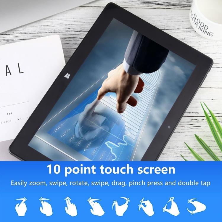 HONGSAMDE 10.1 inch 2 in 1 Tablet PC, Windows 11, Intel Celeron J4105 Quad Core No Keyboard