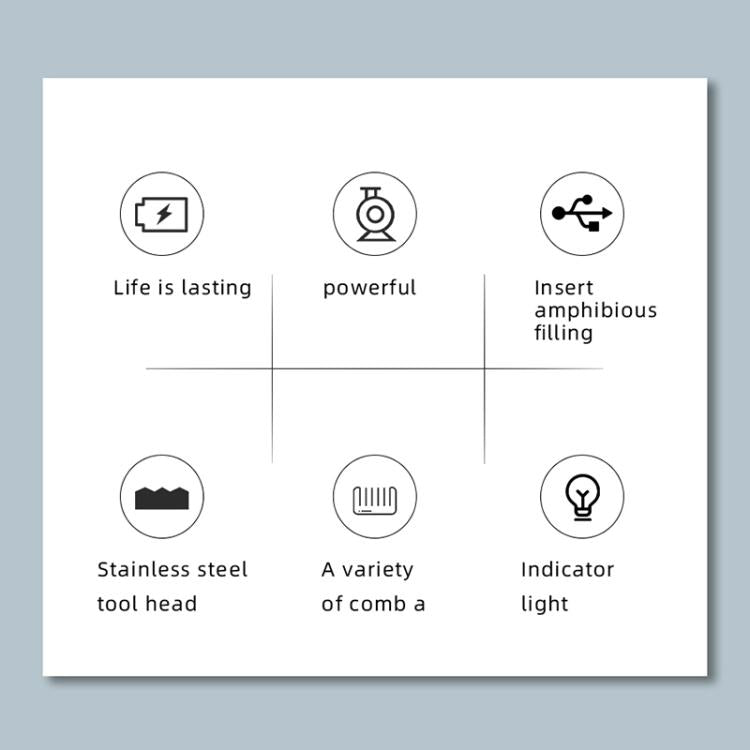 VGR V-933 Professional Salon USB Electric Hair Clipper