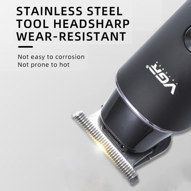 VGR V-937 LED Digital Display Salon USB Electric Hair Clipper