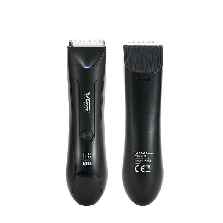 VGR V-951 IPX5 LED Digital Display Portable Light USB Hair Clipper