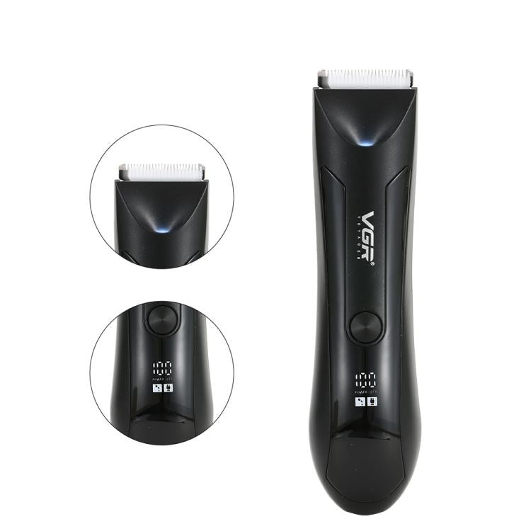 VGR V-951 IPX5 LED Digital Display Portable Light USB Hair Clipper