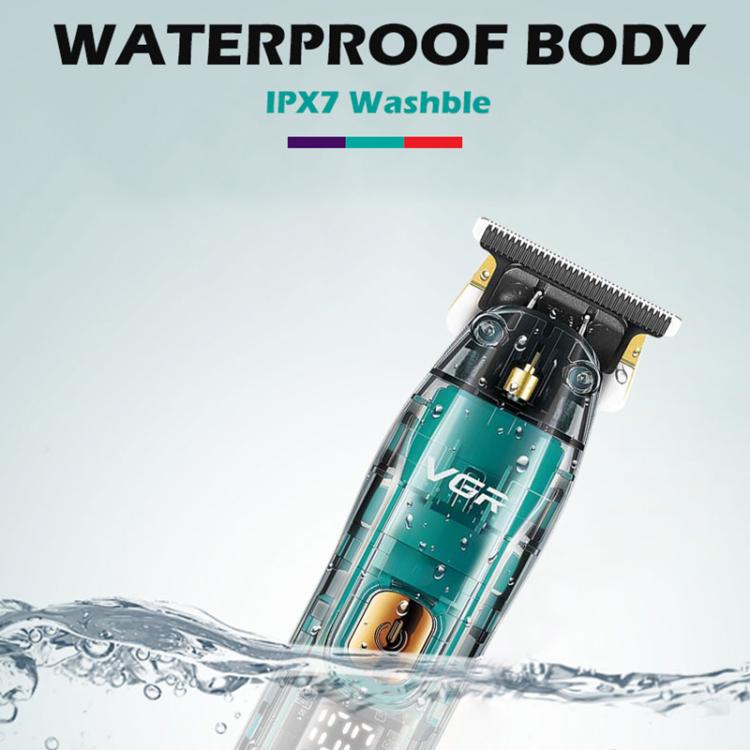 VGR V-961 IPX7 LED Digital Display USB Electric Hair Clipper