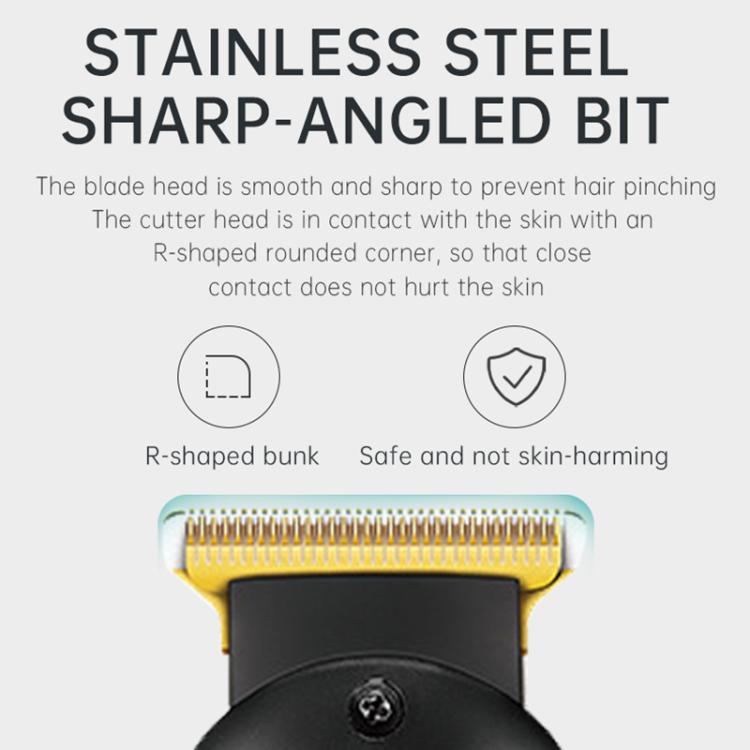 VGR V-971 Graffiti Design LED Digital Display USB Electric Hair Clipper