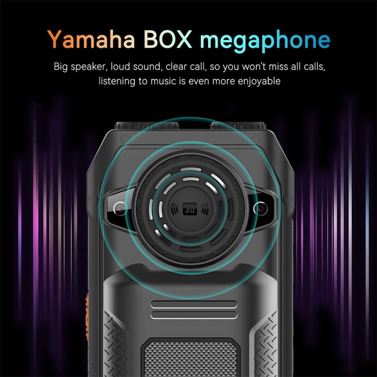 UNIWA M6000 Big Speaker Keypad Phone, 2.4 inch, Dual Flashlights, 21 Keys, SOS, FM, 4 SIM, GSM