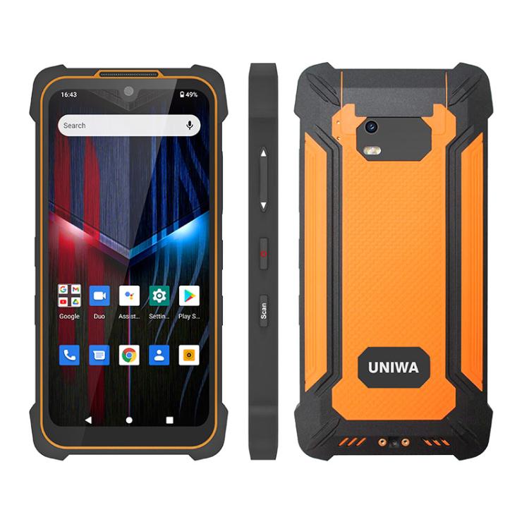 UNIWA P551 Handheld PDA Rugged Phone, 4GB+64GB, 5.5 inch Android 11 Mediatek MT6765 Helio P35 Octa Core, Network: 4G