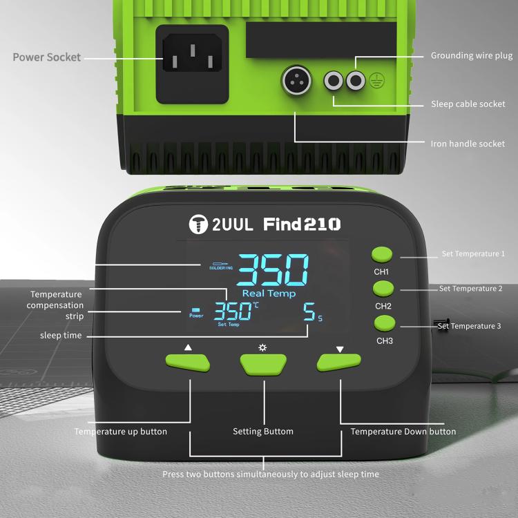 2uul FD01 Find210 60W High-Power AC Transformer Soldering Station