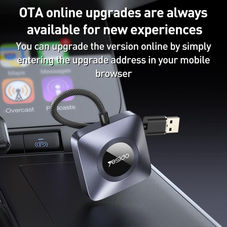 Yesido KM23 Wireless CarPlay with USB to Type-C Adapter
