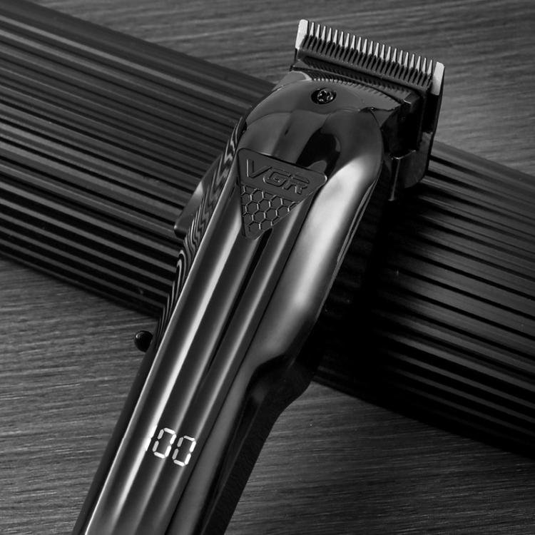 VGR VGR-282 4-gear Fine-tuning Digital Display USB Electric Hair Clipper