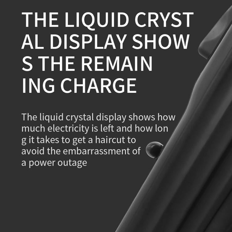 VGR VGR-282 4-gear Fine-tuning Digital Display USB Electric Hair Clipper