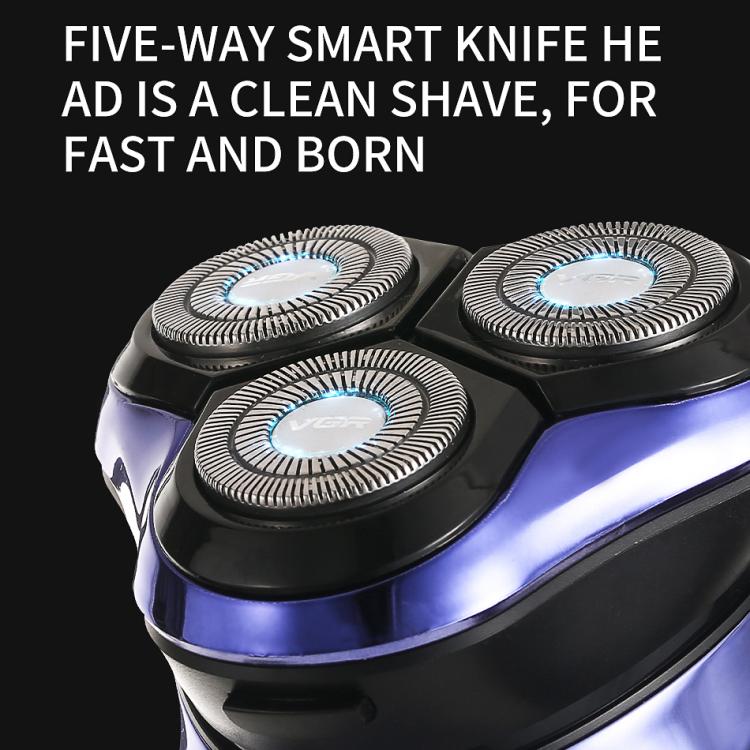 VGR V-305 Rotating Three-blade IPX7 Men Electric Shaver
