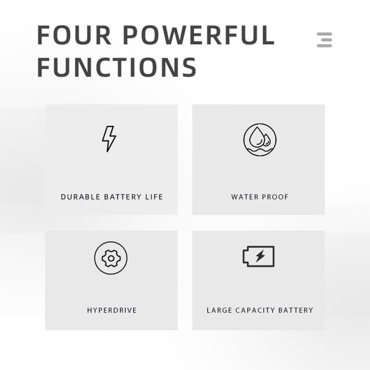 VGR V-310 Digital Display Three-blade IPX7 Electric Shaver