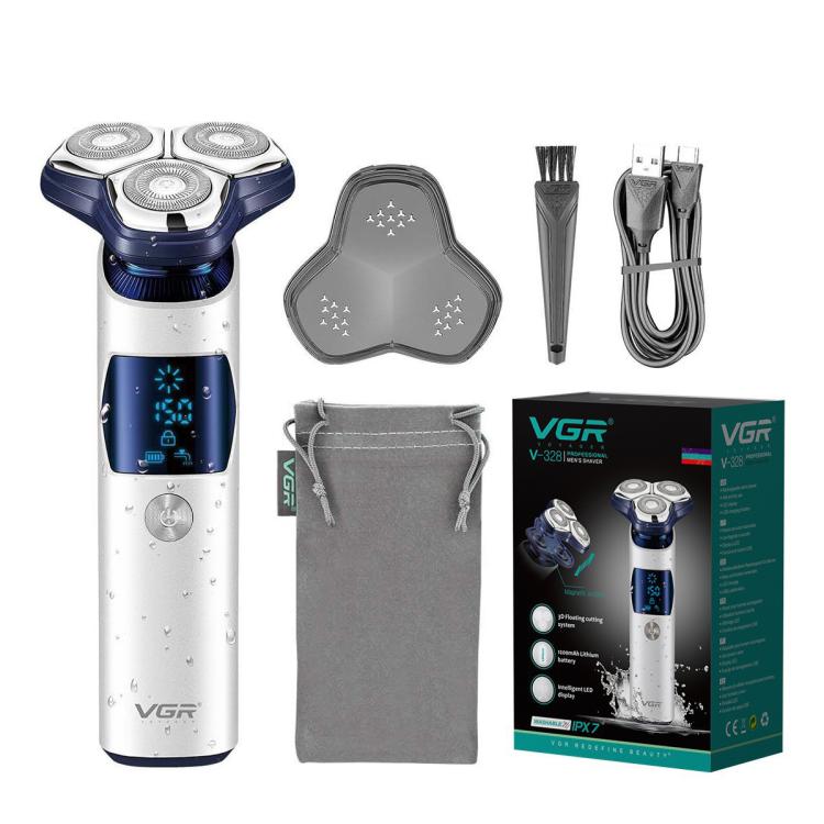 VGR V-328 3D Floating Cutting Blade IPX7 Electric Shaver