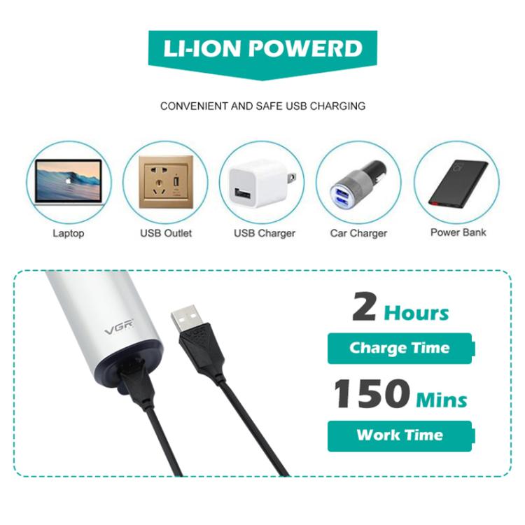 VGR V-328 3D Floating Cutting Blade IPX7 Electric Shaver