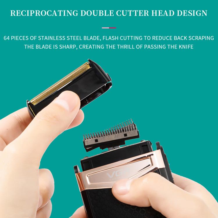 VGR V-331 Reciprocating Rotary 2 Cutter Head IPX4 Electric Shaver