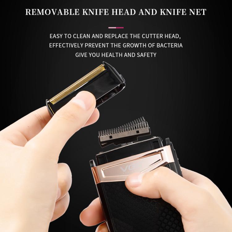 VGR V-331 Reciprocating Rotary 2 Cutter Head IPX4 Electric Shaver