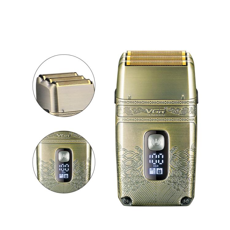 VGR V-335 Retro Digital Display IPX6 Electric Shaver