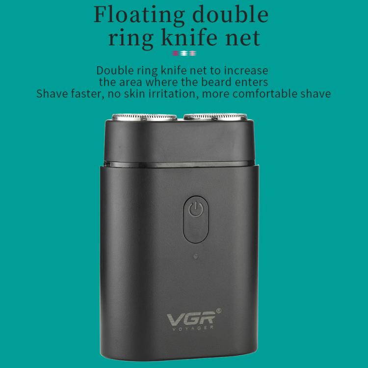 VGR V-341 Rotating 2 Cuttter Head Portable Electric Shaver