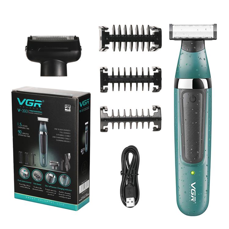 VGR V-393 Double Cuttter Head IPX5 Electric Shaver