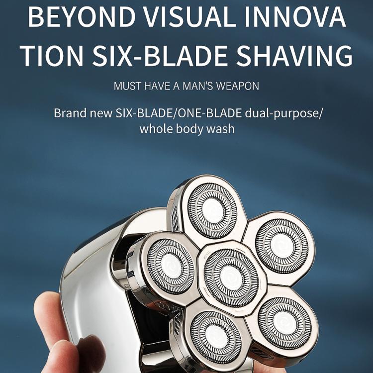 VGR V-395 Six Cuttter Heads IPX6 Electric Shaver