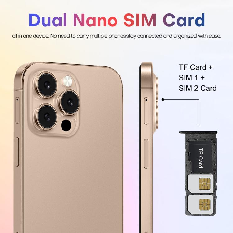 A88 / i16 Pro Max, 2GB+16GB, 6.6 inch Android 8.1 MTK6580A Quad Core, OTG, Network: 3G, Dual SIM