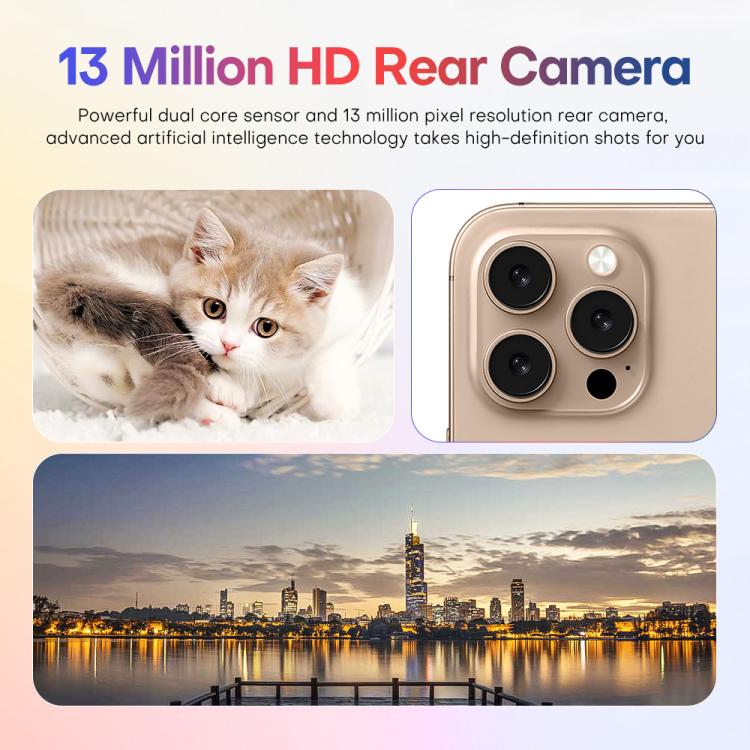 A88 / i16 Pro Max, 2GB+16GB, 6.6 inch Android 8.1 MTK6580A Quad Core, OTG, Network: 3G, Dual SIM