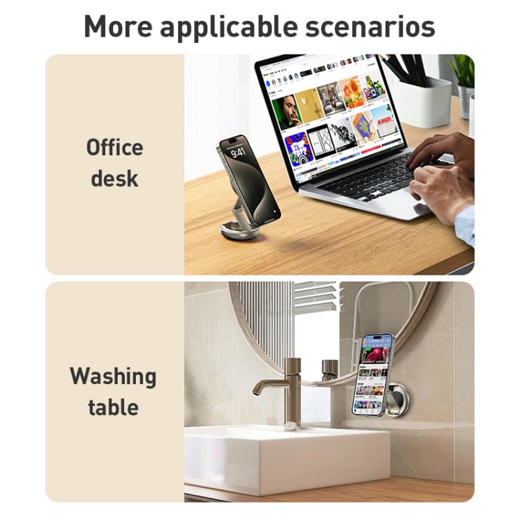 MOMAX CM30 Pac Mount Universal Transparent Magnetic Rotating Car Holder