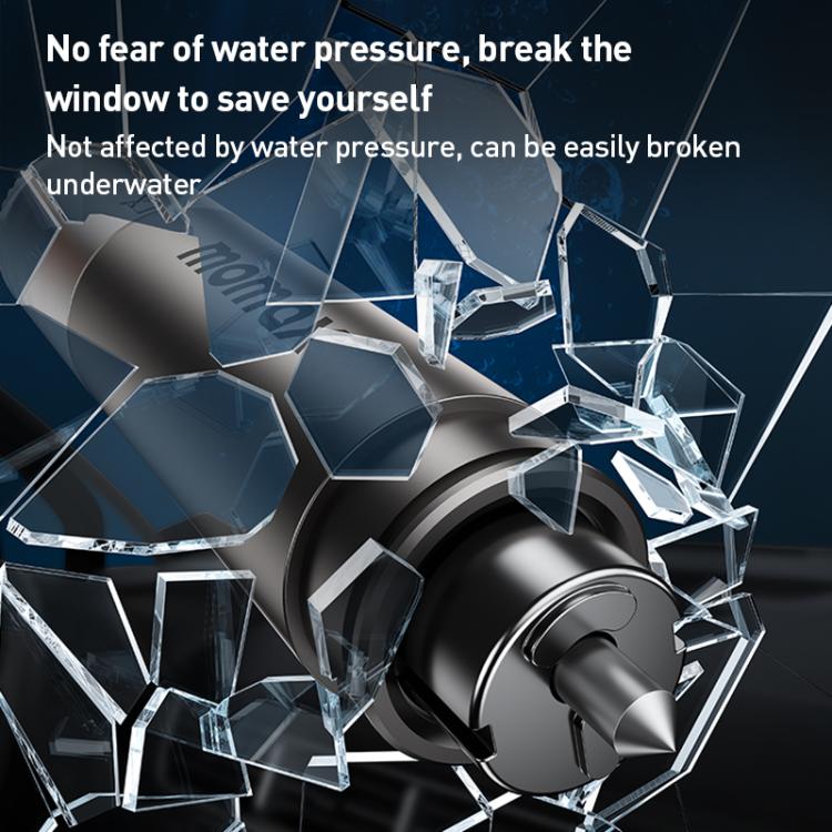 MOMAX CR11E 1-Move Portable 2 in 1 Car Seat Belt Cutter Emergency Safety Hammer