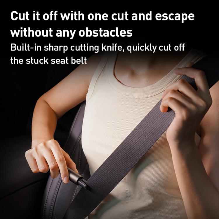 MOMAX CR11E 1-Move Portable 2 in 1 Car Seat Belt Cutter Emergency Safety Hammer