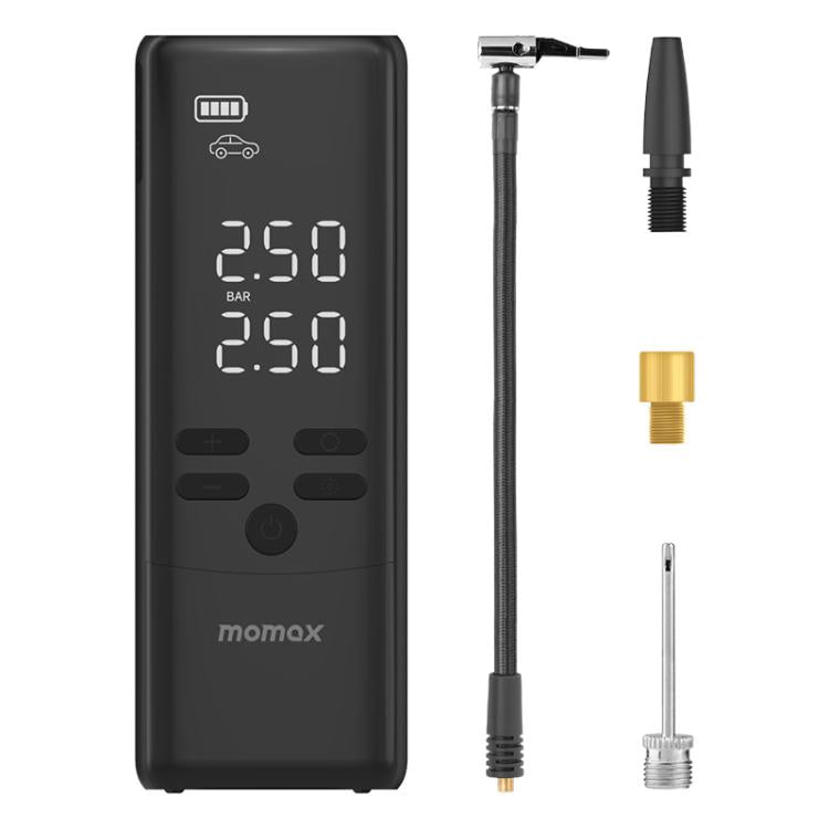 MOMAX CR16D 1-Move Support Car Digital Display Portable Smart Electric Wireless Air Pump