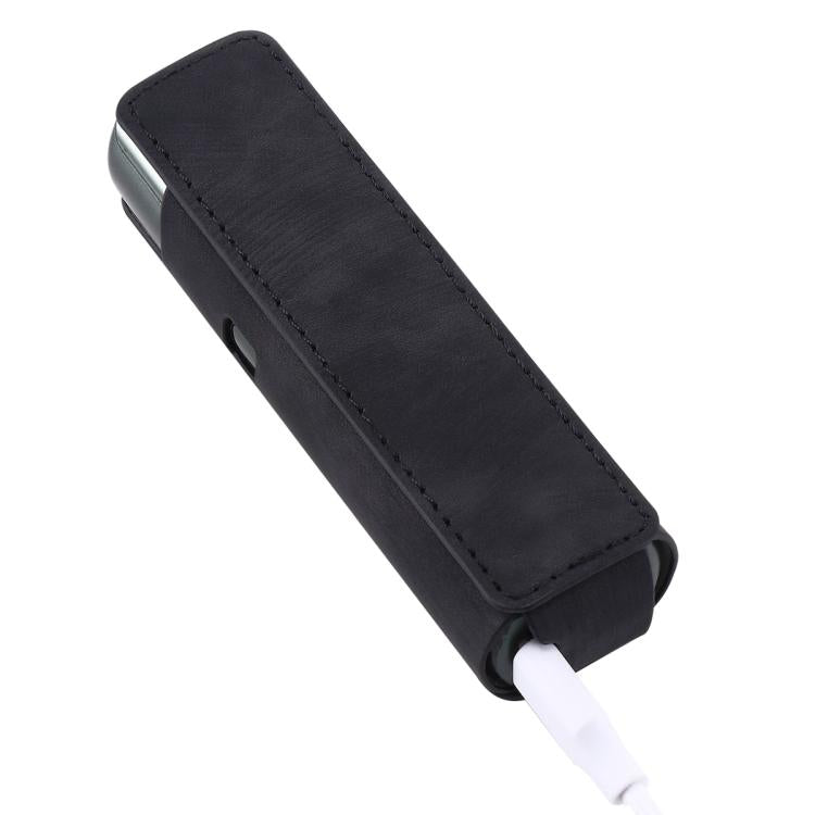 Frosted Retro PU Leather Electronic Cigarette Case