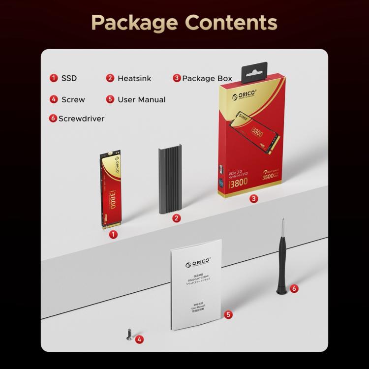 ORICO-i3800 M.2 NVME 2280 SSD